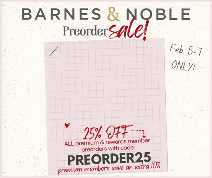 Barnes and Noble preorder deal February 2025